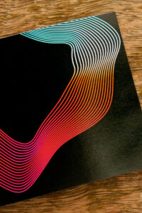 Colourful abstract image printed on Ilford gold fibre gloss