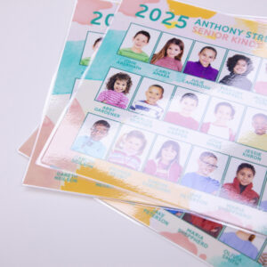 School composite photo with gloss laminate printed at photo lab